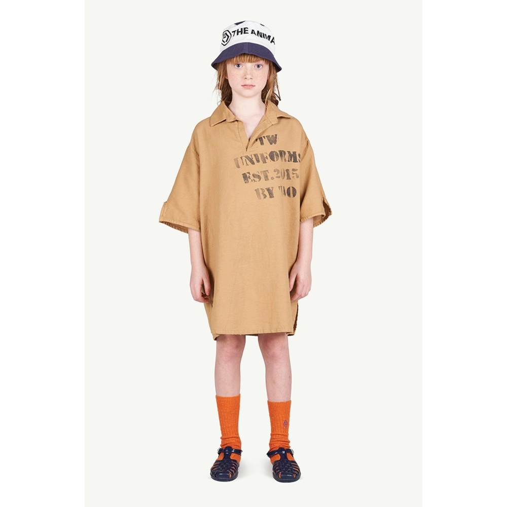 New The Animals Observatory Beetle Kids Tshirt in Brown uniform Size 3